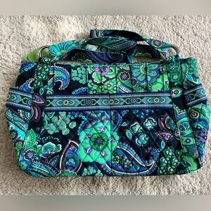 NWT Vera Bradley Retired Blue Rhapsody Stephanie Style Bag Purse Floral *Rare*